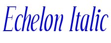Echelon Italic fuente